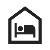 Cama cucheta separadas por una puerta
